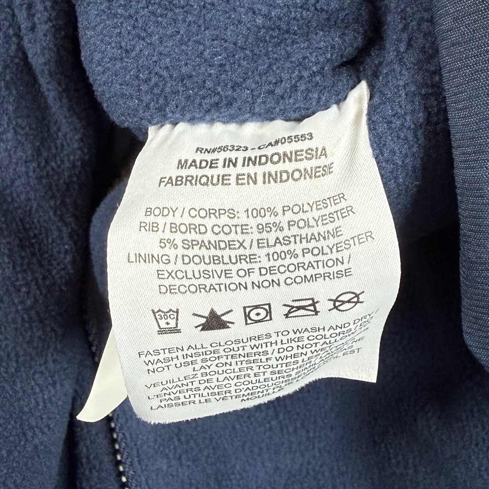 Nike Mens XL Howard University Bison Full Zip Blue Fleece Bomber Jacket - Picture 7 of 9